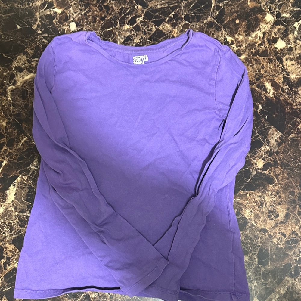 Purple Long Sleeve Kids Tee